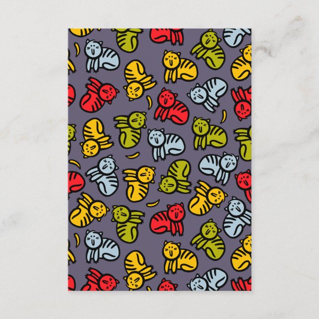 Cats plus bananas enclosure card (Front)