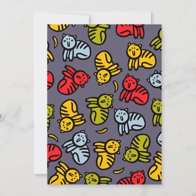 Cats plus bananas holiday card (Front)