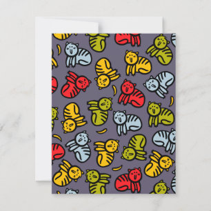 Cats plus bananas holiday card