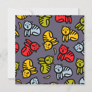 Cats plus bananas holiday card