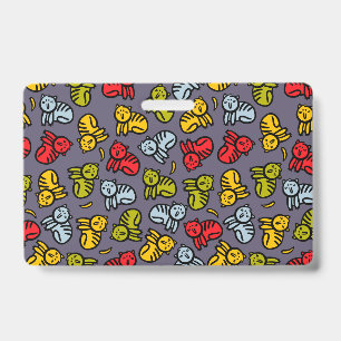 Cats plus bananas ID badge