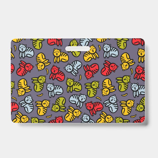 Cats plus bananas ID badge (Front)