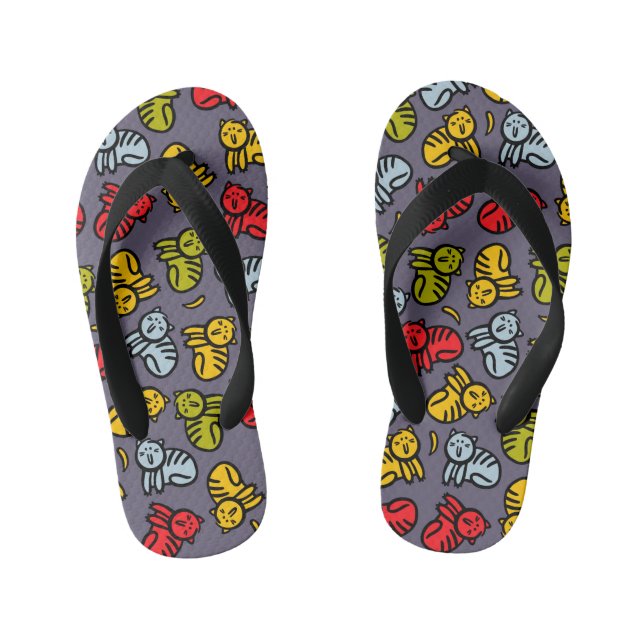 Cats plus bananas kid's thongs (Footbed)