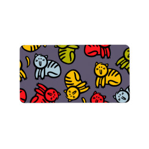 Cats plus bananas label