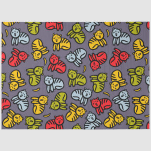 Cats plus bananas tissue paper