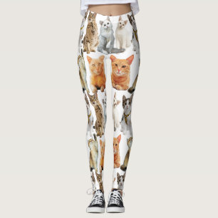 Cats print pattern 01x4 leggings
