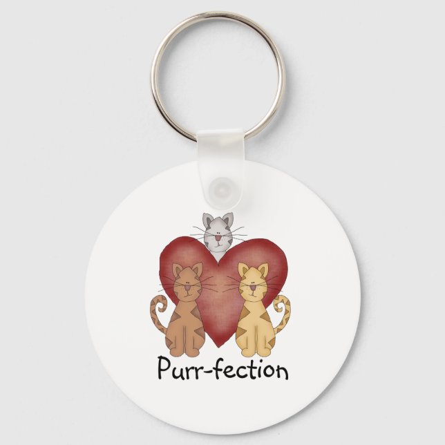 Cats Purr-fection Key Ring (Front)