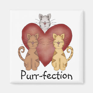Cats Purr-fection Tshirts and Gifts Magnet