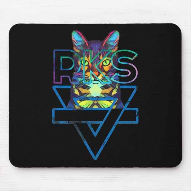 Cats Rainbow Kitten Surprise Cute Cat  Mouse Pad (Front)