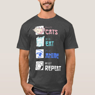 Cats Ramen and Anime Lover Cats and Anime  T-Shirt