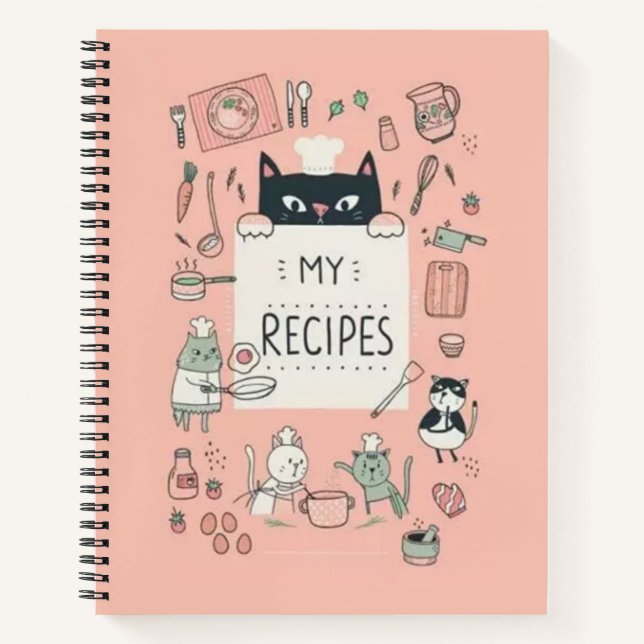 Cats Recipe Notebook (Front)