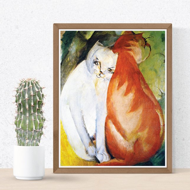 Cats Red White Franz Marc Poster (Creator Uploaded)
