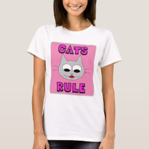 CATS RULE Cute Cat Lover tshirt