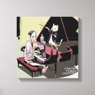 Cats Rule Even The Pianist Rick London Print