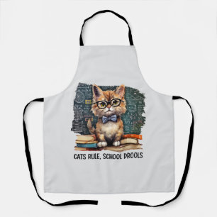 Cats Rule, School Drools Apron