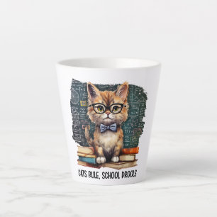 Cats Rule, School Drools Latte Mug
