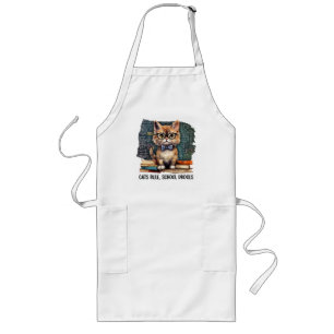 Cats Rule, School Drools Long Apron