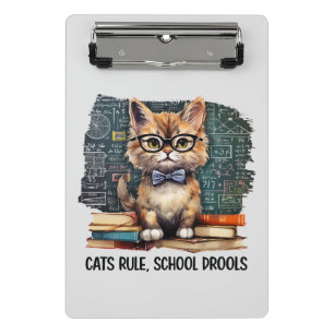 Cats Rule, School Drools Mini Clipboard
