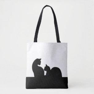 Cats Silhouette Tote Bag
