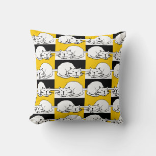 Cats Sleeping Design Cushion