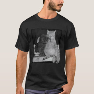 Cats Smoking Cigarette Funny Cat Meme Cat Lover Ga T-Shirt