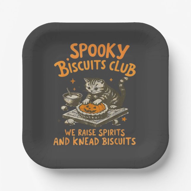  Cat's Spooky  Paper Plate (Front)