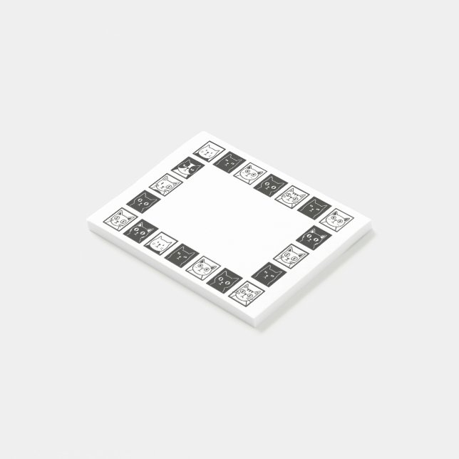 Cats Square Post-it Notes (Angled)