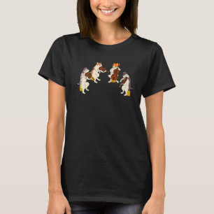 Cats String Quartet Violin Viola Cello Musician Ca T-Shirt