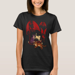 Cats Summoning Demons Dark Arts T-Shirt