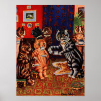 Cats Tea Party by Louis Wain