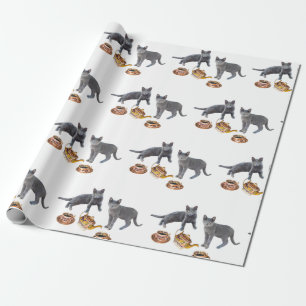 Cats Tea Party Wrapping Paper