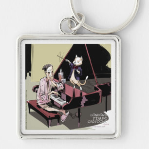 Cats That Take Over & Conduct Everything Funny Key Ring