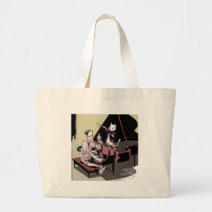 Cats That Take Over & Conduct Everything Funny Large Tote Bag