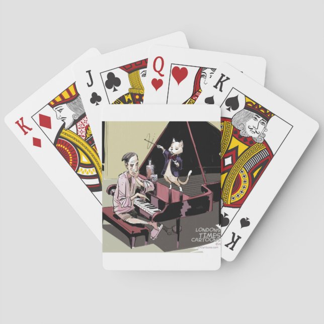 Cats That Take Over & Conduct Everything Funny Playing Cards (Back)