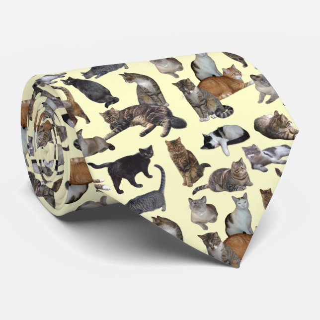 Cats Tie (Rolled)