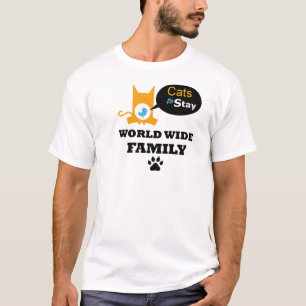 Cats to Stay World Wide Family Uniform T-Shirt