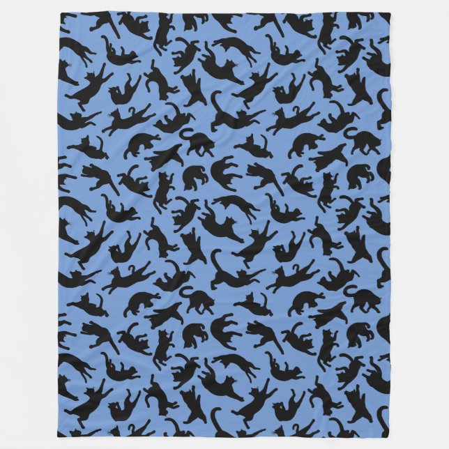 Cats Tumbling Fleece Blanket (Front)