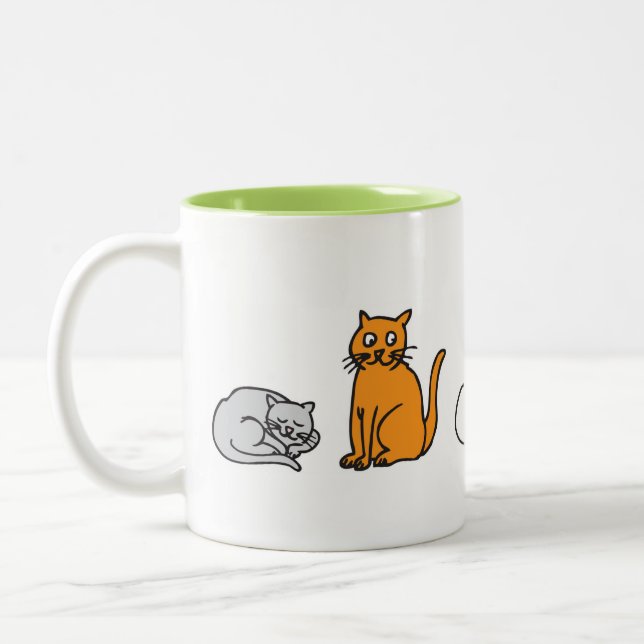 CATS Two-Tone COFFEE MUG (Left)