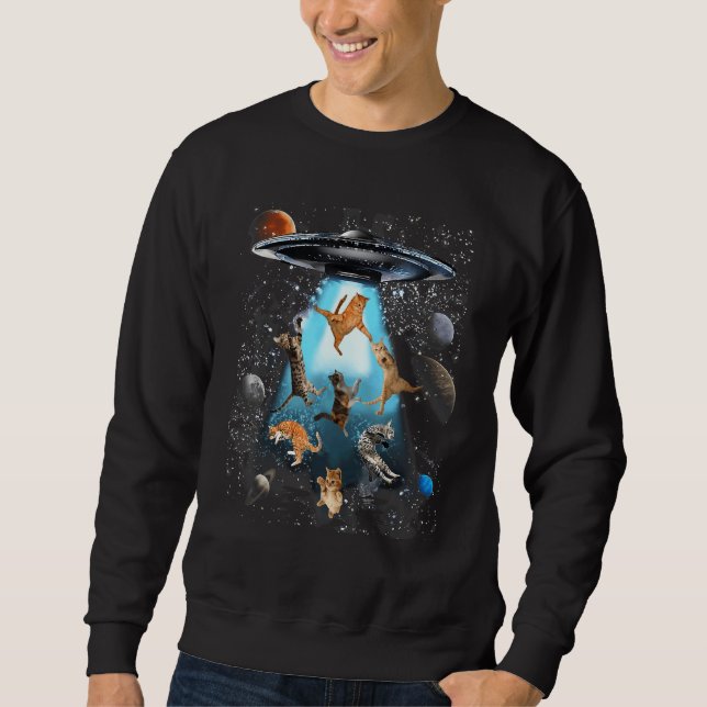 Cats Ufo Cats Sweatshirt (Front)