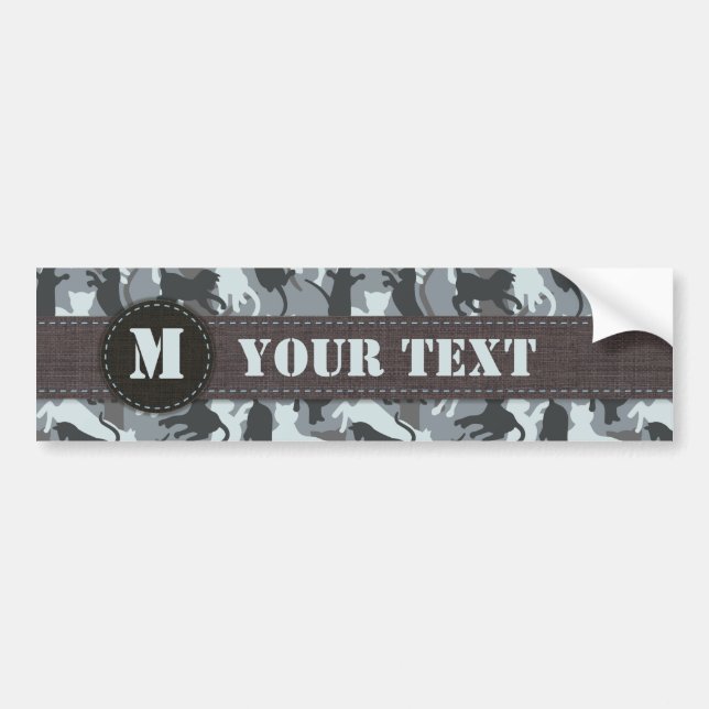 Cats Urban Camouflage Bumper Sticker (Front)