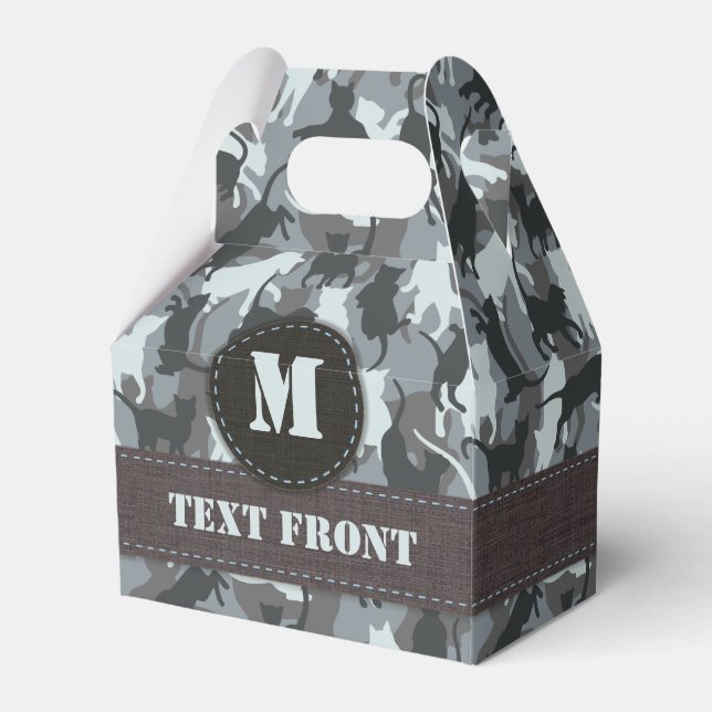 Cats Urban Camouflage Favour Box (Front Side)