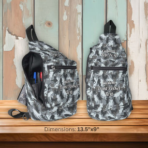 Cats Urban Camouflage Sling Bag