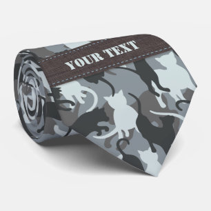 Cats Urban Camouflage Tie