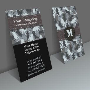 Cats Urban Camouflage Vertical Business Card