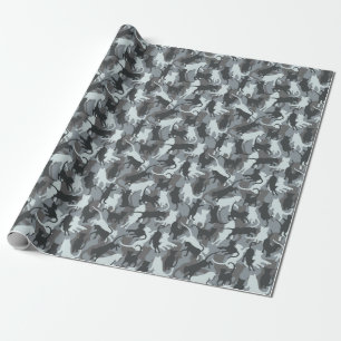 Cats Urban Camouflage Wrapping Paper