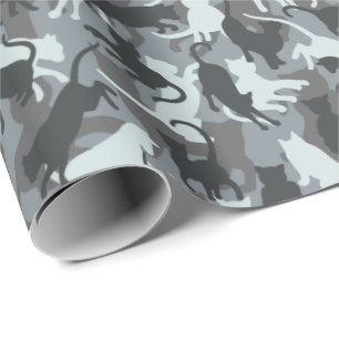 Cats Urban Camouflage Wrapping Paper