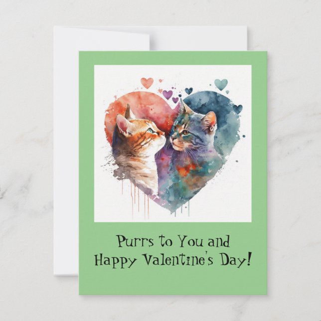 Cats Valentine's Day Card (Front)