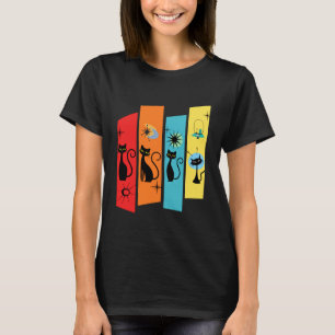 Cats Vintage Retro Mid-Century Modern Look 50s 60s T-Shirt