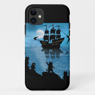 Cats waving to Ship iPhone 11 Case