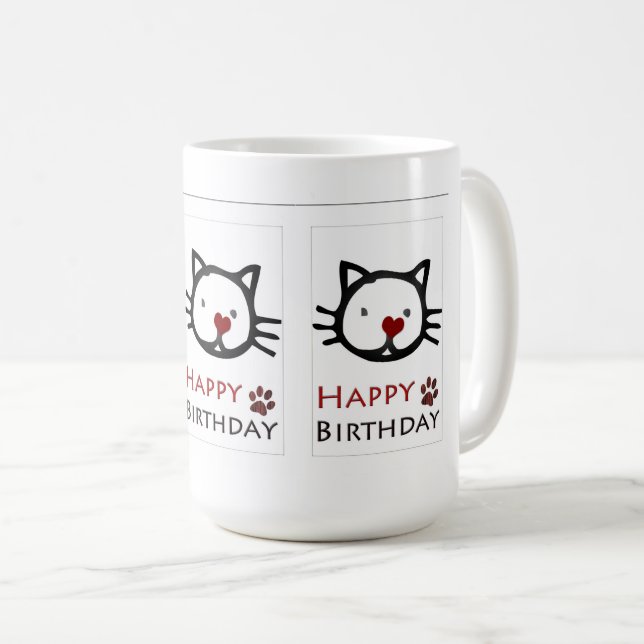 Cats White Cat Paws Coffee Mug (Front Right)